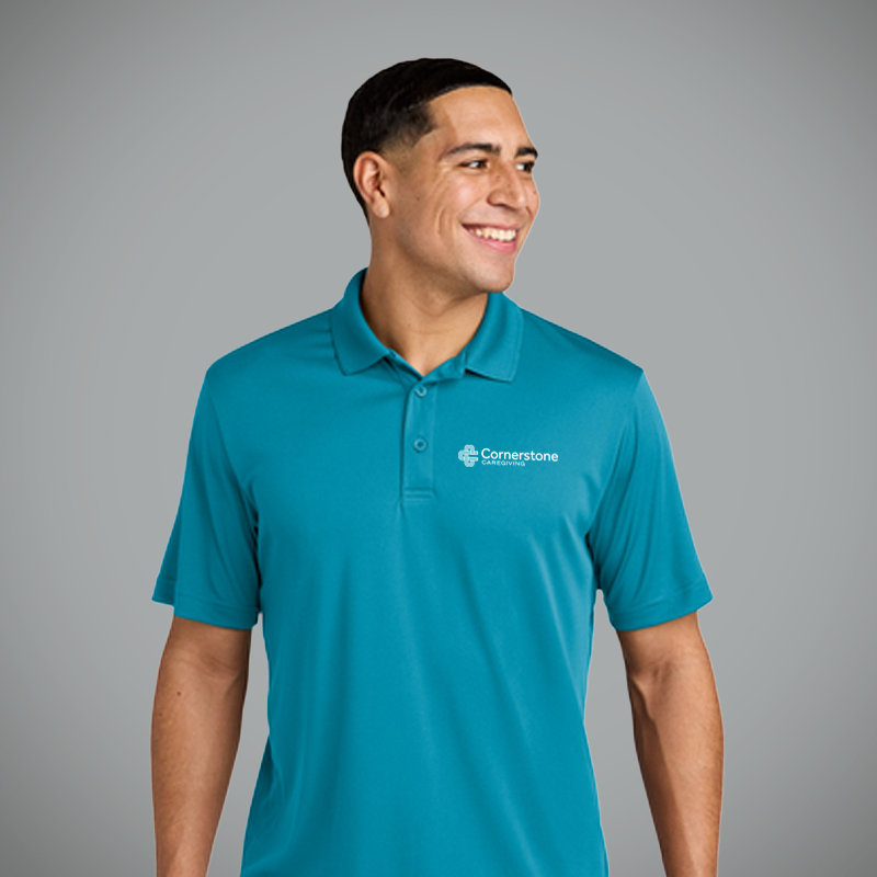 Unisex Blue Performance Uniform Polo (Qty 1)