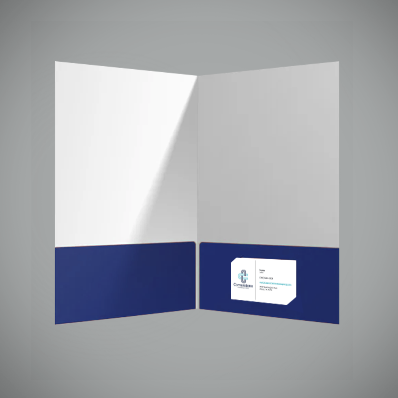 Cornerstone Folder with Business Card Insert (Box of 200)