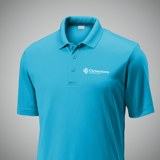 Unisex Blue Performance Uniform Polo (Qty 1)